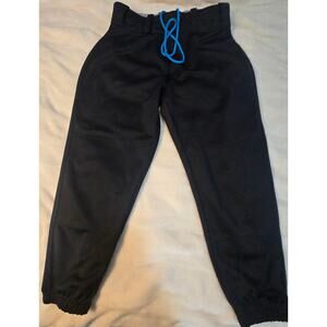 Easton girls black drawstring softball pants Medium